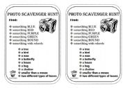 English Worksheet: Scavenger Hunt 