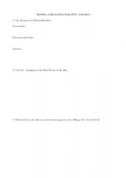 English Worksheet: Worksheet for movie Snowden by Oliver Stone