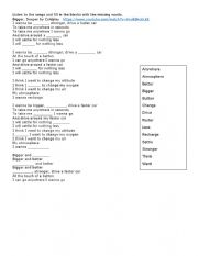 English Worksheet: Listening Comprehension Superlatives and Comparatives