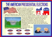 English worksheet: The American presidential elections for young learners
