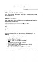 English Worksheet: Black Mirror - White Bear