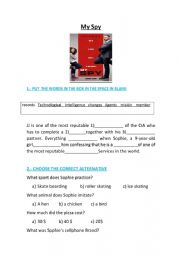 English Worksheet: MY SPY (juego de espias)