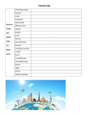 English Worksheet: Traveling 