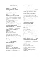 English Worksheet: THIS IS HALLOWEEN WORKSHEET