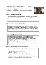 English Worksheet: The Truman Show