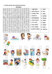 fun activities wordsearch