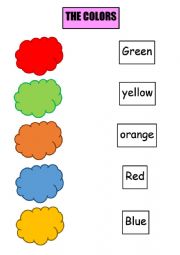 English Worksheet: THE COLOURS