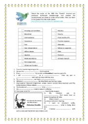 English Worksheet: PEACE DAY - GHANDHI