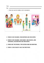 English Worksheet: FAMILY