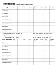 Battleship - present perfect