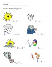 Weather Worksheet