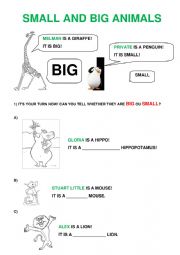 English Worksheet: Madagascar characters