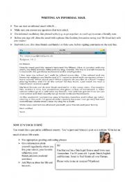 English Worksheet: Writing an email