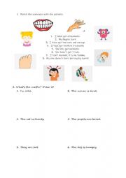 English Worksheet: Test A1