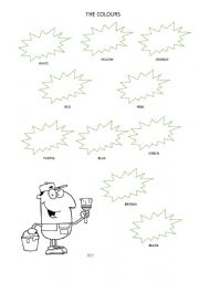 English Worksheet: The colours