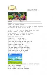 English Worksheet: 5th grade tests