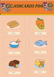 Flashcards about foods
