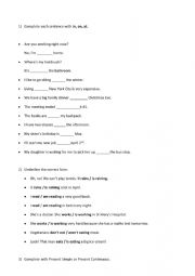 English Worksheet: Cooking - Practice