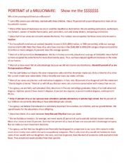 English Worksheet: Portrait of a Millionaire