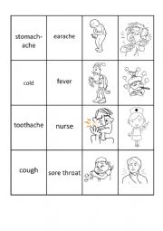 English Worksheet: HEALTH PROBLEMS memory