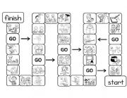 English Worksheet: PRESENT CONTINUOUS BOARD GAME