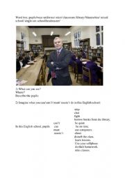English Worksheet: School Rules 1