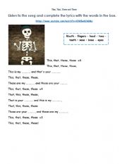English Worksheet: This, that, these and those