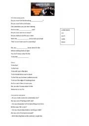 English Worksheet: Welcome to my Life - song 