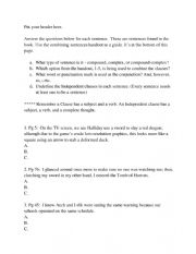 English Worksheet: Ready Player One Combining Sentences with handout.