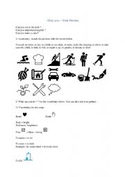 English Worksheet: Song 