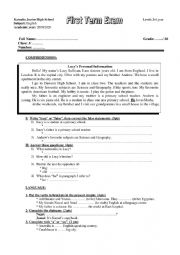 English Worksheet: Quiz for beginners