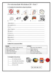 English Worksheet: Imperatives and Infintive wit Gadgets