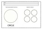 English Worksheet: Circle Pre-k