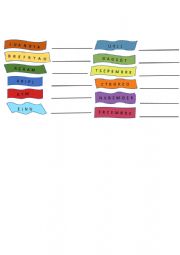 English Worksheet: Months of the year
