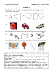 English Worksheet: Unless and If 