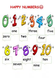 numbers -0-20picturedictionary