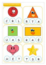 English Worksheet: SHAPES - KINDER