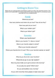 Getting to Know You - Questions to Ask Your Exchange Student