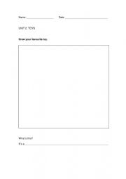 English Worksheet: Toys