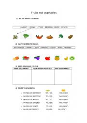 Fruits and vegetables-