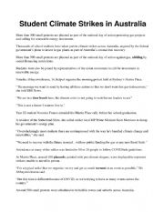 Student Climate Strikes in Australia