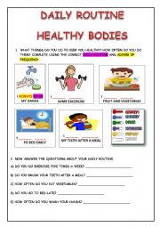 DAILY ROUTINE: HEALTHY BODIES