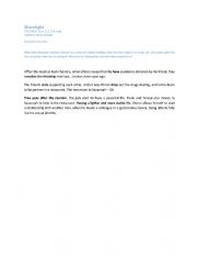 English Worksheet: Moonlight