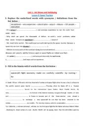 Revision  4th form Unit1 Lesson 2