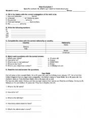 English Worksheet: Hi! I want to know about you