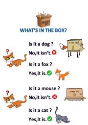 English worksheet: IS IT A...?
