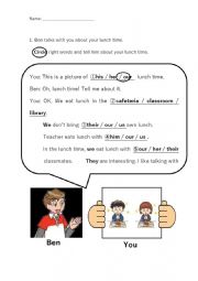 English Worksheet: Total English 1 pp.76 Worksheet 