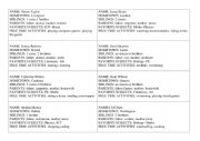 English Worksheet: speaking card