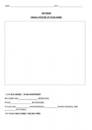English Worksheet: DESCRIBING HOMES