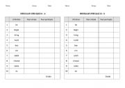 English Worksheet: Past simple verbs - irregular - Quiz 1